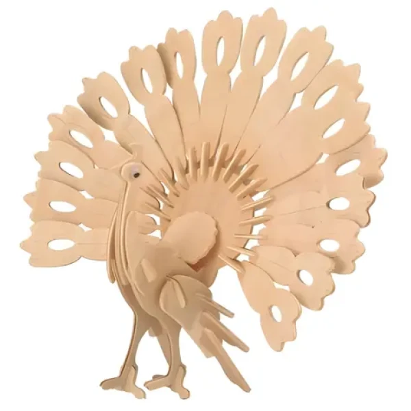 Woodcraft CONSTRUCTION Kit Drevené 3D puzzle Páv