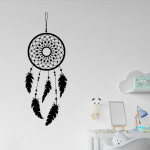 Veselá Stena Samolepka Lapač snov ornament Farba: fialová, Veľkosť: 80 x 31 cm