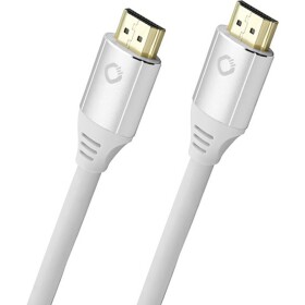 Oehlbach HDMI prepojovací kábel Zástrčka HDMI-A, Zástrčka HDMI-A 2.00 m biela D1C92491 8K UHD HDMI kábel; D1C92491