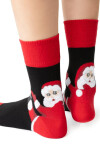 VIANOČNÉ PONOŽKY PRE ŽENY 136 černá 35-37