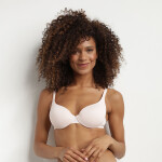 Dámska hladká vystužená podprsenka DIM INVISIFREE PADDED BRA - DIM - svetlo ružová 70 A