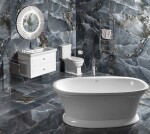 SAPHO - PRIDE STRIP guľaté zrkadlo s LED osvetlením v ráme, priemer 75cm, strieborná PD752