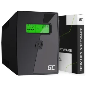 Green Cell 600VA | 360W / Záložný zdroj / 2-6ms / 12V/7Ah / 2x Schuko (UPS01LCD)