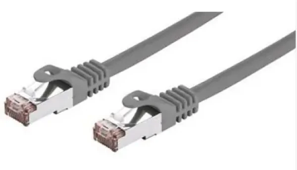 C-tech patchcord Cat6a S/FTP 15 m sivá (8954125015314)