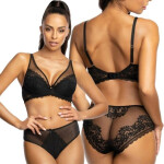 Dámska push-up podprsenka Estelle M-0198/11 Black - MAT 65F černá