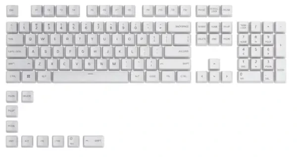Glorious vymeniteľné klávesy GPBT US ARCTIC White / 114 ks / US layout / Cherry MX(+) (GLO-KC-GPBT-W)