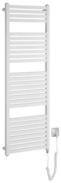 AQUALINE - TONDI-E elektrické vykurovacie teleso, rovné, 450x1330 500 W, biela DE470T