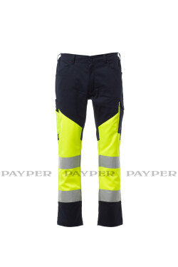 Letné pracovné nohavice Payper WORKING SUMMER Farba: Žltá fluo, Veľkosť: 4XL (S00442P102010144XL)