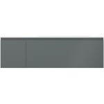 MEXEN/S - Orio kúpeľňová skrinka 160 cm s umývadlom Vela pravá, 1S, 1D, grafit mat/biela mat 91A13-16047-3-BBFF66-W23P01