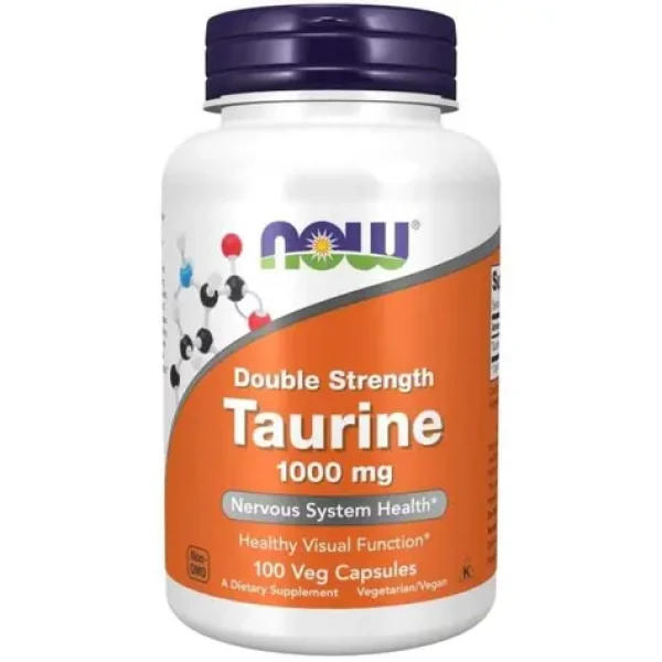 Taurín Dvojitá Sila 1000 mg - NOW Foods (100 kaps.) (48043-1-100caps)