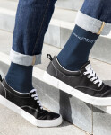 Ponožky z bio bavlny 02. navy model 22534440 - Daiber Barva: navy, Velikost: 42-44