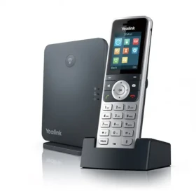 Yealink W53P čierna / IP DECT báza + rúčka / 1.8" displej / SIP / LAN / PoE / QoS / 3.5 mm / SRTP (W53P)
