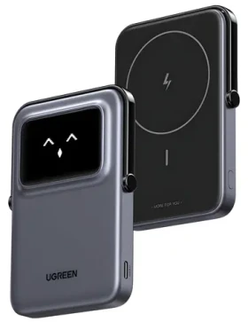 Ugreen Uno PB571 čierna / Powerbanka / 5000mAh / 20W / TFT displej (35605B)