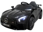 Mamido Elektrické autíčko Mercedes GTR-S čierne s mäkkými kolesami EVA a pohodlným sedačkom s licenciou