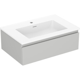 MEXEN/S - Orio kúpeľňová skrinka 70 cm s umývadlom Otis, 1 šuplík, sivá mat/biela mat 91A10-07023-1-BF62-W18M01