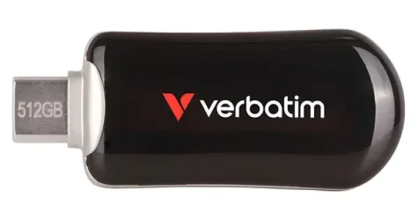 Verbatim Plectra 512GB čierna / Flash disk / USB-C 3.2 Gen 1 / až 100 MB/s