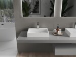 MEXEN - Ava umývadlo na dosku liaty mramor 50 x 38, biela 23015001