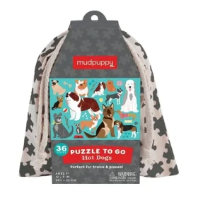 Mudpuppy Puzzle Psy v látkovom vrecúšku