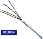 DATACOM UTP kábel CAT5E PVC 305m (drôt) biely (50271005203)