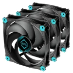 Iceberg Thermal IceGALE Silent PWM čierna 3ks / 120 mm / klzné ložisko / 21,8 dB / 51 CFM / 4-pin PWM (ICEGALE12P-BBT-3A)