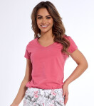 Cornette 054/318 Isabel 2 cr/r 3XL-5XL dámske pyžamo Růžová 3xl