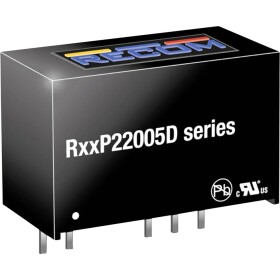 RECOM R15P22005D DC / DC menič napätia, DPS 200 mA 2 W Počet výstupov: 2 x; R15P22005D