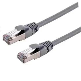 C-tech patchcord Cat6a S/FTP 1 m šedá (8954125015253)