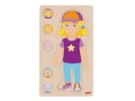GOKI Viacvrstvové puzzle Ľudské telo Dievča
