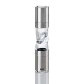 AdHoc DUOMILL PURE nerez / Mlynček na soľ a korenie / 2v1 / keramický mechanizmus CeraCut® / 22 cm (MP900)