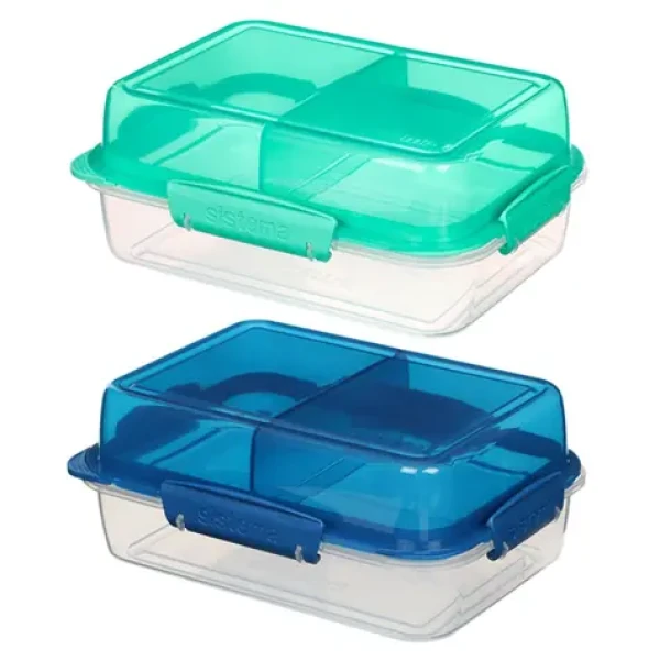 Sistema To Go LunchStack Rectangle Delený desiatový box 1.8 l mix farieb (9414202217103)