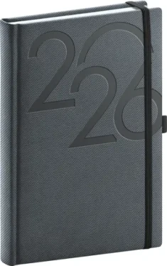 NOTIQUE Denný diár AJAX 2026 čierny / 15 x 21 cm (PGD-DA5AJ-6798)