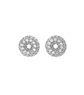 Hot Diamonds Trblietavé strieborné náušnice s diamantmi a topásami Forever DE724