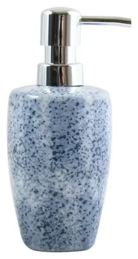 MSV Dávkovač mydla CARRARE modrý / keramika / 320 ml / 7 x 16,5 cm