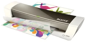 Leitz iLAM Home Office A3 sivá / Laminátor / Teplé laminovanie / Vrecká 80-125 mic (74400089)