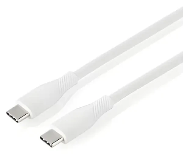 Nedis USB-C - USB-C biela / Kábel / USB 2.0 / 60 W / 480 Mbps / Silikónový / 1,5 m (CCGB60820WT15)