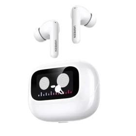 Ugreen 55137 EchoBuds Magic biela / bezdrôtové slúchadlá / bluetooth / LCD displej dotykový / výdrž až 30 hod. (55137)