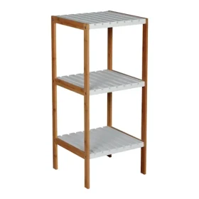 MSV RÉGIA bambusový regál - 3 police biely / MDF / 85 cm (8422914500124)