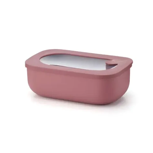 Guzzini ECO STOREMORE dóza na potraviny červená / Dóza na potraviny / 900 ml / nízka obdĺžniková / stohovateľná (171001272)