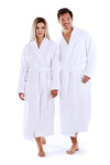 Unisex župan do sauny biely - Vestis S