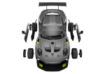 RASTAR Stavebnica Porsche 911 GT2 na diaľkové ovládanie 1:18 Rastar 68 dielov šedej