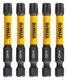 DeWalt Súprava bitov T40 / Bity / Extreme Torx / 57 mm / 5 ks (DT7399T)