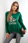 Dámska blúzka s orlom a zelenou farbou Canyon UNI