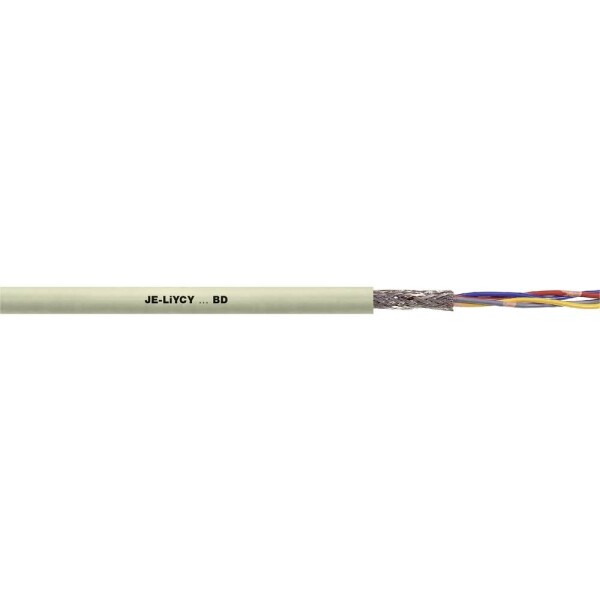 LAPP 34210/500 dátový kábel JE-LiYCY...BD 20 x 2 x 0.5 mm² sivá 500 m; 34210/500