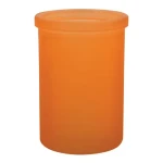 Spirella Yoko kelímok na zubné kefky oranžový / sklo (7610583203311)