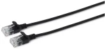 MicroConnect CAT6a U/UTP SLIM 1m čierna / LSZH (V-UTP6A01S-SLIM)