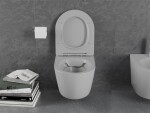 MEXEN - Lena Závesná WC misa vrátane sedátka s slow-slim, z duroplastu, svetlo šedá mat 30224061