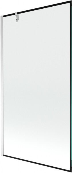 MEXEN/S - Next vaňová zástena FIX 100 x 150, čierna dekor, chróm 895-100-000-00-70-01