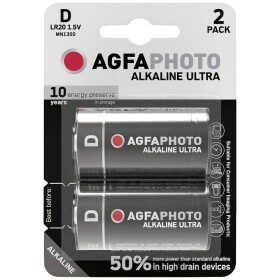 AgfaPhoto Ultra LR20 batéria typu D alkalicko-mangánová 1.5 V 2 ks; 110-821860