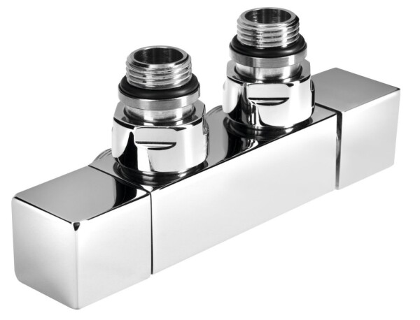 SAPHO - CUBE TWIN pripojovacia súprava ventilu pre stredové pripojenie, chróm CP581S