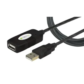 Techly IUSB-REP10TY čierna / Aktívny predlžovací kábel USB / USB 2.0 / USB-A - USB-A / 10 m (IUSB-REP10TY)